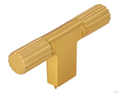 Мебельная ручка T-Bar 2592 Brushed Gold