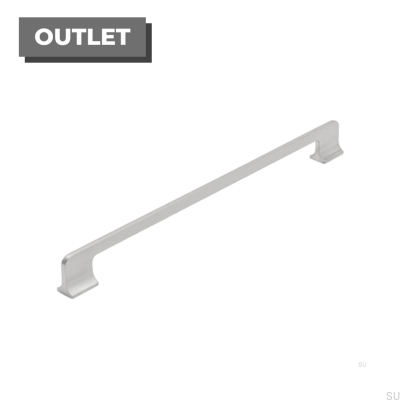 Ручка мебельная продольная Key 350 Silver Brushed