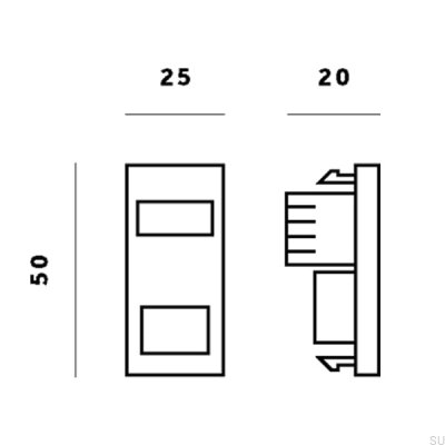 Модуль разъема RJ45 CAT6 для европластины, белый, британский стандарт