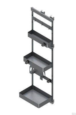 Шкаф для уборки Deluxe Right, темно-серый