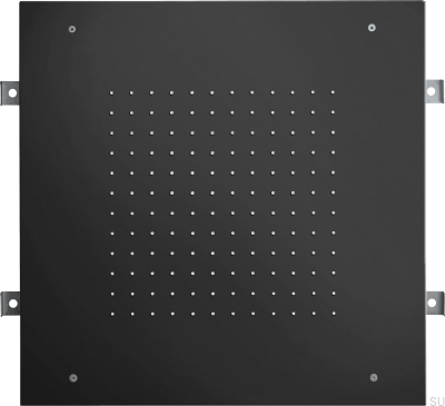 Квадратная насадка для тропического душа 500 ZSOF095 Матовая черная латунь