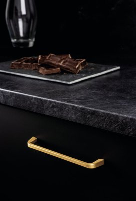 Ручка мебельная длинная Este 160 Brushed gold