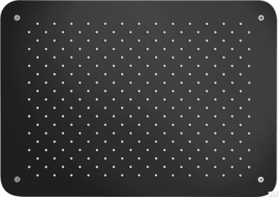 Прямоугольная насадка для тропического душа 450 x 320 ZSOF093 Matte Black Brass