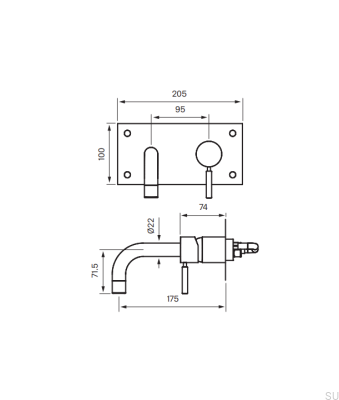 BOX006 смеситель для раковины, медовое золото, латунь