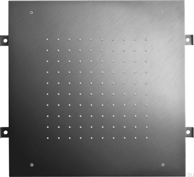 Квадратная насадка для тропического душа 400 ZSOF094 Латунь Черный хром Матовый