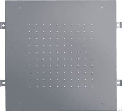 Квадратная насадка для тропического душа 430 ZSOF094 Аскот Серый Латунь