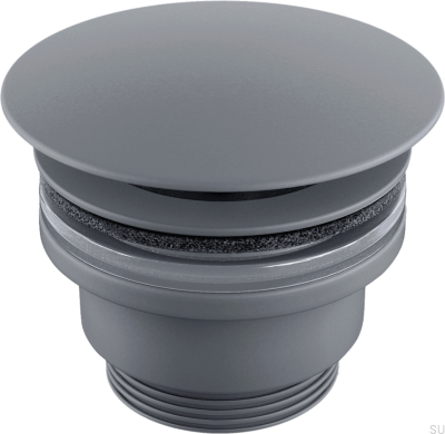 Пробка для умывальника универсальная 68400 Латунь Серый Ascot