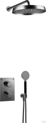 ARM7268 ED2 Набор для душа из латуни, черный матовый хром