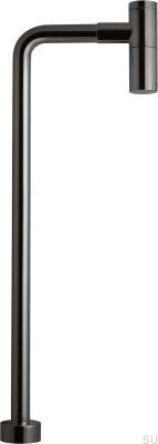 Сифон для умывальника с L-образной трубкой XA100 Латунь Черный Хром