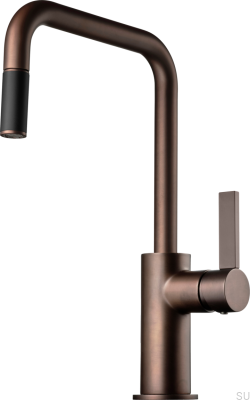 Смеситель для кухни с выдвижным изливом ARM577 Латунь Коричневый