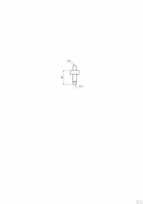 Кронштейн для душа FL271-085 Матовый черный хром Латунь