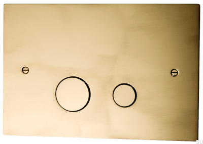 Кнопка смыва DUO112, полированная латунь, неокрашенная