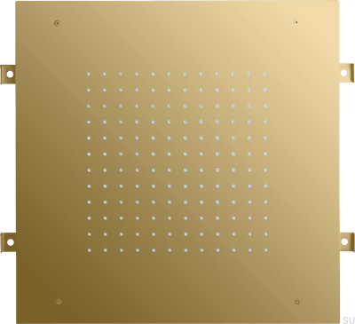 Душевая лейка, прямоугольный тропический душ 500 ZSOF095, Латунь, Медовое золото