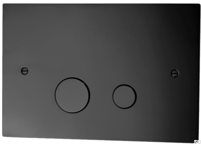 Кнопка смыва DUO112, латунь, матовая черная