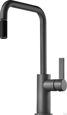 Смеситель для кухни с выдвижным изливом ARM577 Графит Латунь