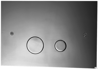 Кнопка смыва DUO112, Латунь, Черный Хром