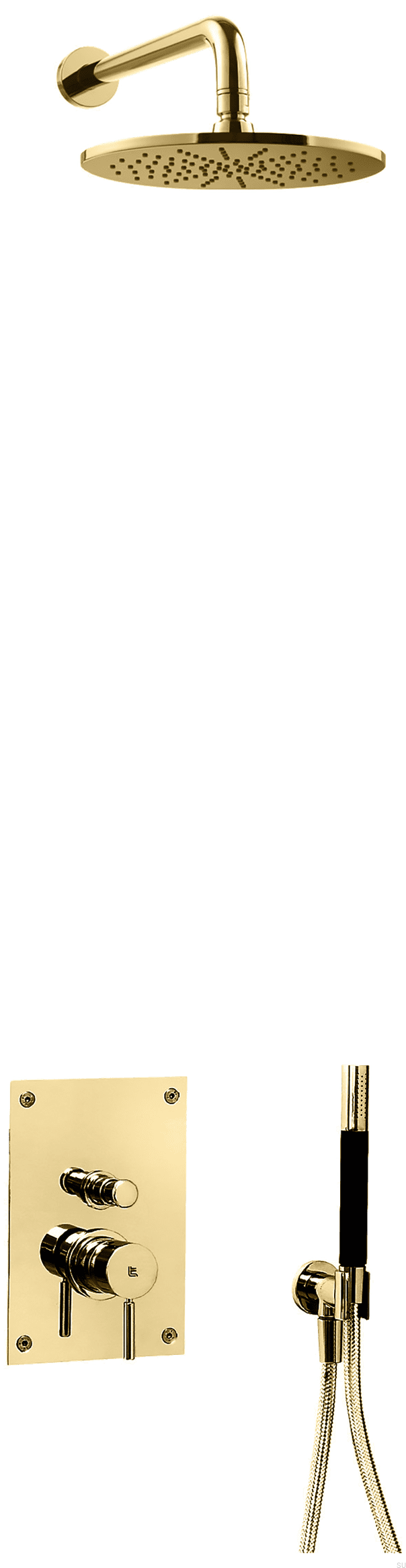 9421884--Zestaw prysznicowy BOX7200 ED2 Mosiężny Polerowany Nielakierowany-Tapwell-Skandynawskie-Uchwyty_1