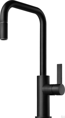 Смеситель для кухни с выдвижным изливом ARM985 Matte Black Brass