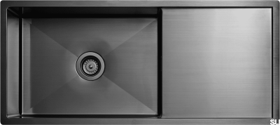 Diskho 8140 Кухонная мойка Steel Black Chrome PVD