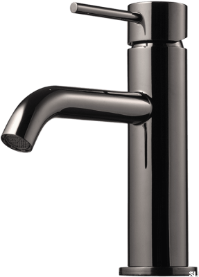 EVM072 смеситель для умывальника, латунь, черный хром