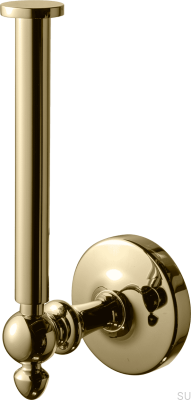 TA234 Классический держатель для туалетной бумаги из полированной латуни без лака