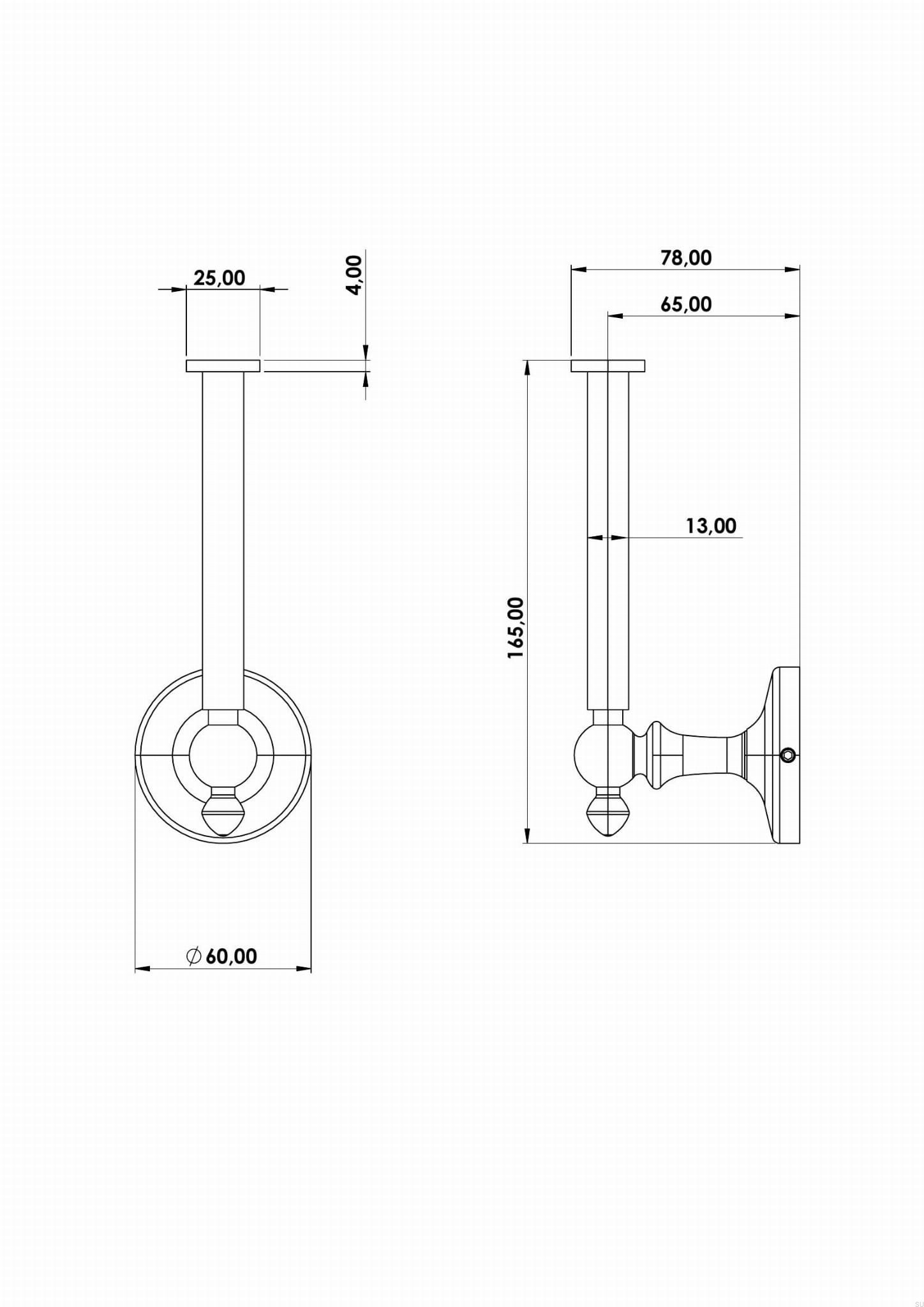 9422267--Uchwyt na papier toaletowy TA234 Mosiężny Polerowany Nielakierowany-Tapwell-Skandynawskie-Uchwyty_2