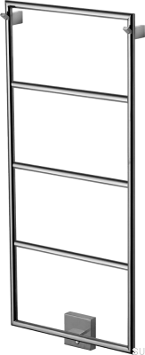 Радиатор для ванной комнаты TW800-400 Сталь Черный Хром PVD