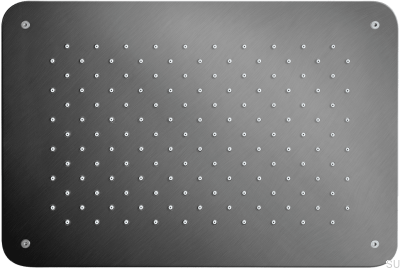 Прямоугольная насадка для тропического душа 370 x 250 ZSOF092 Латунь Черный Хром Матовый