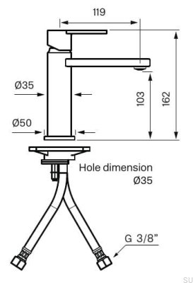 Lin071 Смеситель для умывальника из матовой черной латуни