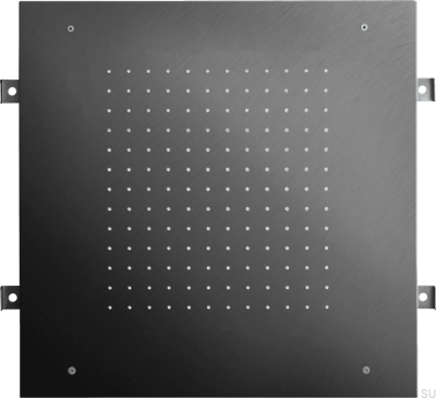 Квадратная насадка для тропического душа 500 ZSOF095 Латунь Черный хром Матовый