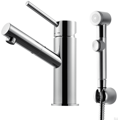 BI069 Смеситель для умывальника-биде, хромированная латунь