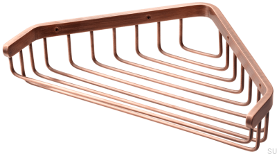 Мыльница угловая ТА156, медь шлифованная, без лакировки