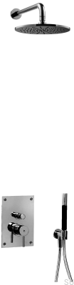 BOX7200 ED2 Душевой набор Латунь Черный Хром