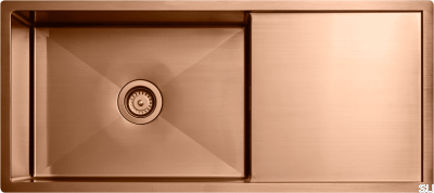 Diskho 8140 Кухонная мойка Steel Copper PVD