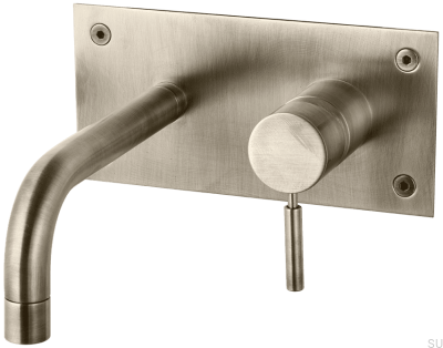 Смеситель для умывальника 170 BOX006 Матовый никель латунь