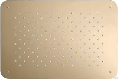 Душевая лейка, тропический душ прямоугольной формы 370 x 250 ZSOF092, полированная латунь, неокрашенная