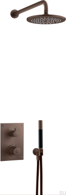 Душевой набор с термостатическим смесителем BOX7268 ED2 Латунь Коричневый