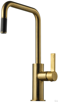 Смеситель для кухни с выдвижным изливом ARM985 Honey Gold Brushed Brass
