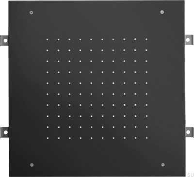 Душевая лейка, квадратный тропический душ 400 ZSOF094, матовая черная латунь