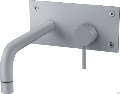 Смеситель для умывальника 230 BOX008 Ascot Латунь Серый