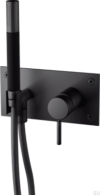 Смеситель для душа с трубкой и шлангом BOX011-364 Matte Black Brass