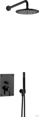 BOX7200 ED2 Душевой набор, матовый черный, латунь