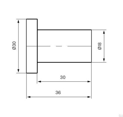 Настенная вешалка TA243 Матовый никель Латунь