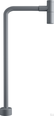 Сифон для умывальника с L-образной трубкой XA100 Латунь Серый Ascot