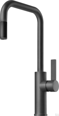 Смеситель для кухни с выдвижным изливом ARM985 Графит Латунь