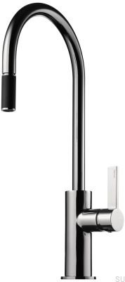 Смеситель для кухни с выдвижным изливом ARM185, хромированная латунь