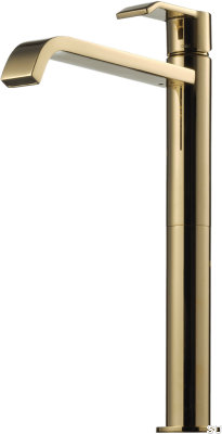 Высокий смеситель для умывальника VIC081 Honey Gold Латунь