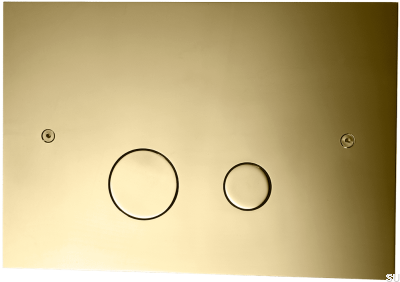 Кнопка смыва DUO112, медовое золото, латунь