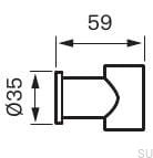 Настенный держатель для душевой лейки XSUP030 Matte Black Brass