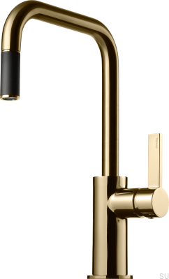 Смеситель для кухни с выдвижным изливом ARM577 Honey Gold Brass